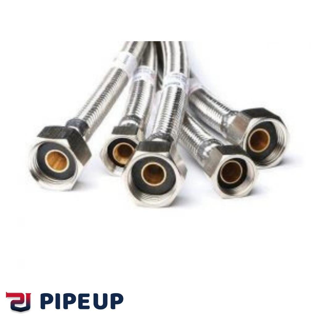 شیلنگ رابط پیسوار یک سر مهره و یک سر دنده شیلان